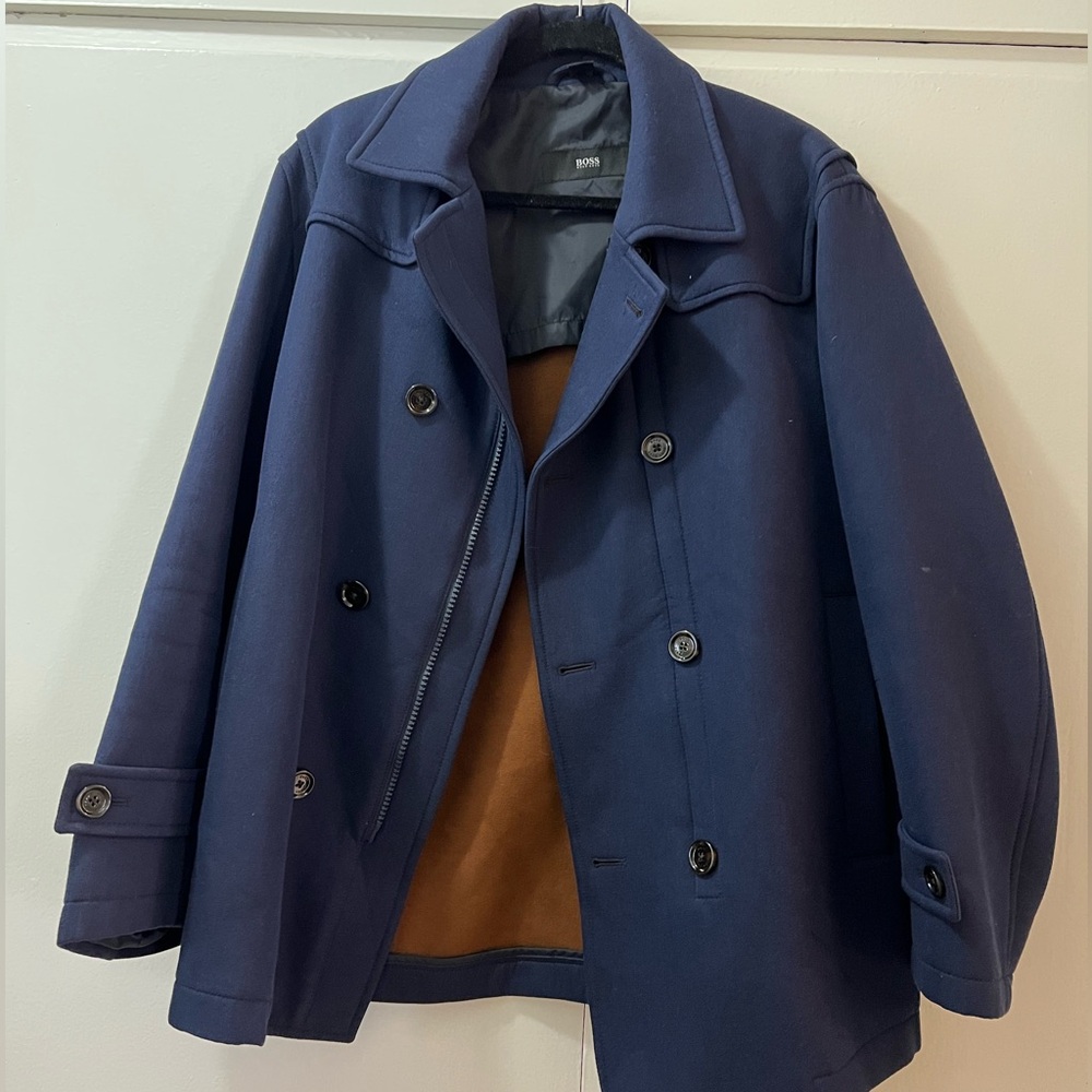 Mens Hugo Boss jacket in navy, like new condition